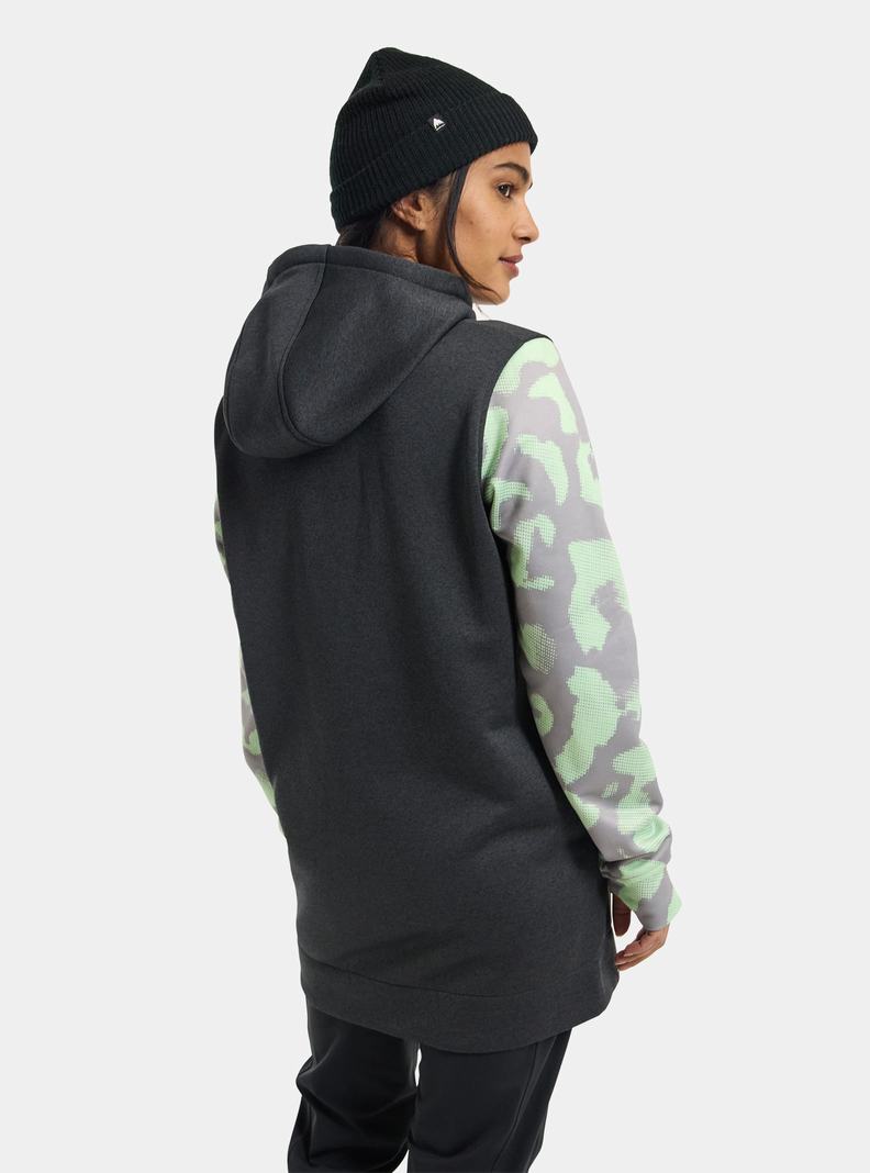 Burton Oak Long Pullover Hoodie Damen Schwarz Rosa | 837-AKPFEC
