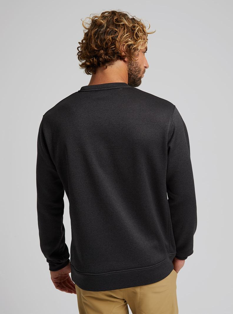 Burton Oak Pullover Crew Sweatshirts Herren Schwarz | 182-TANQSK