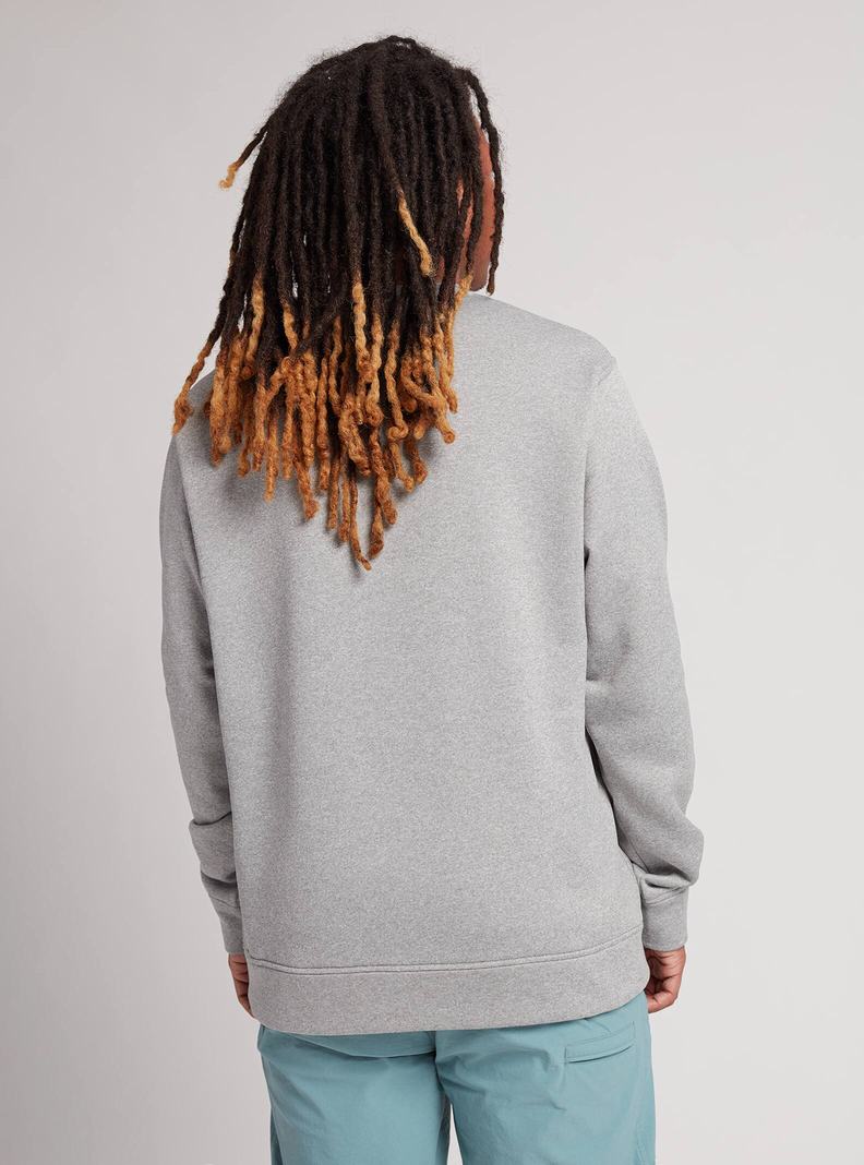 Burton Oak Pullover Crew Sweatshirts Herren Grau | 645-DHLPIG