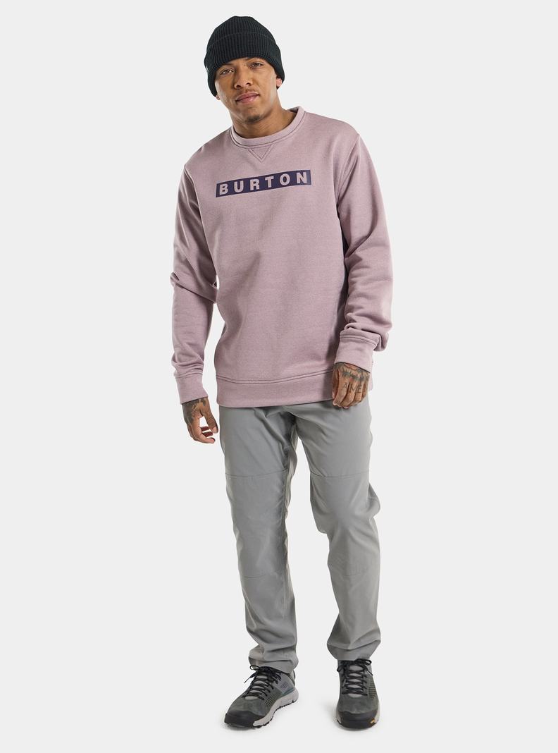 Burton Oak Pullover Crew Sweatshirts Herren Lavendel | 845-AMJQDF