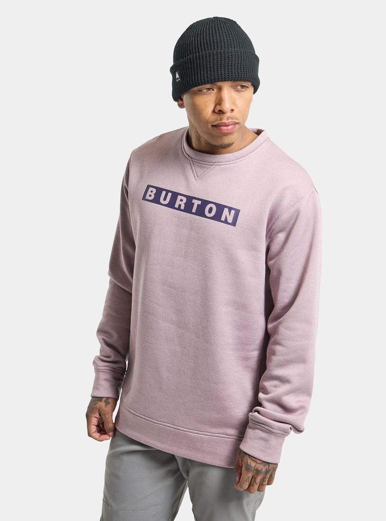 Burton Oak Pullover Crew Sweatshirts Herren Lavendel | 845-AMJQDF