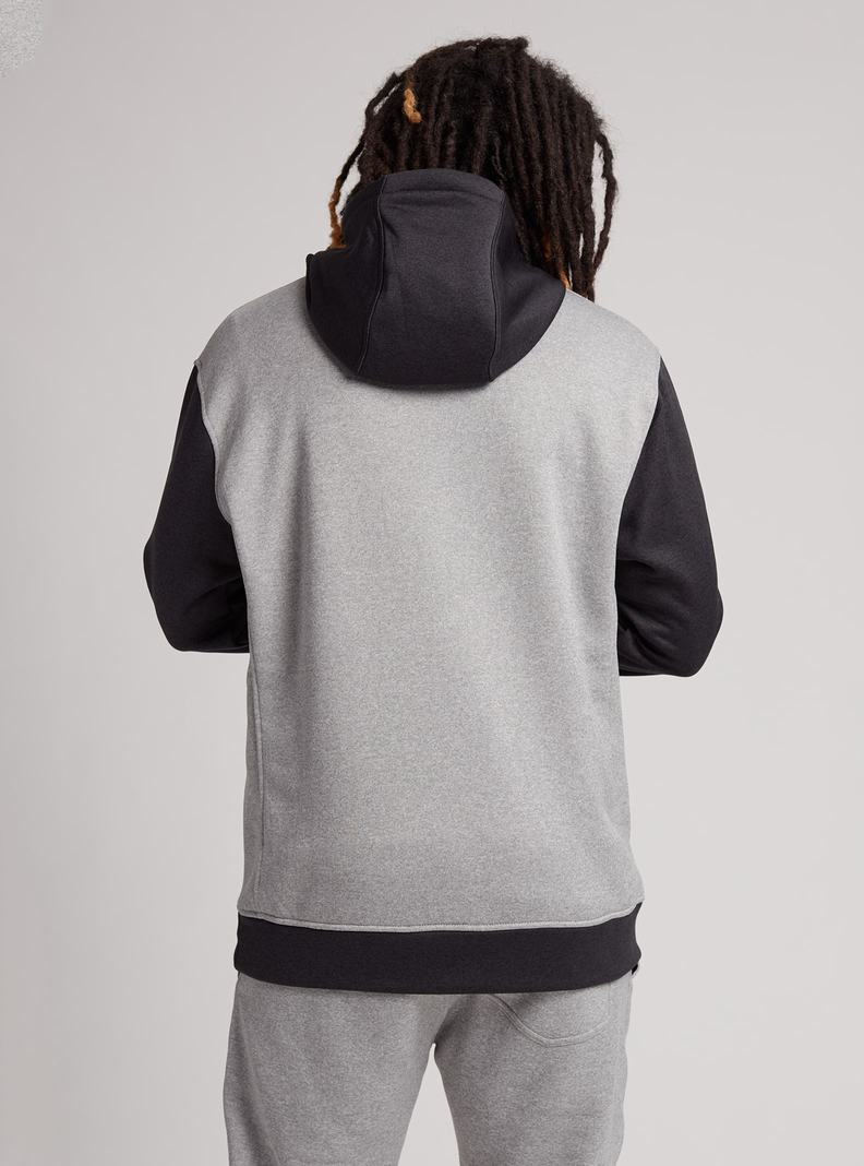 Burton Oak Pullover Hoodie Herren Grau Schwarz | 685-IJCWME