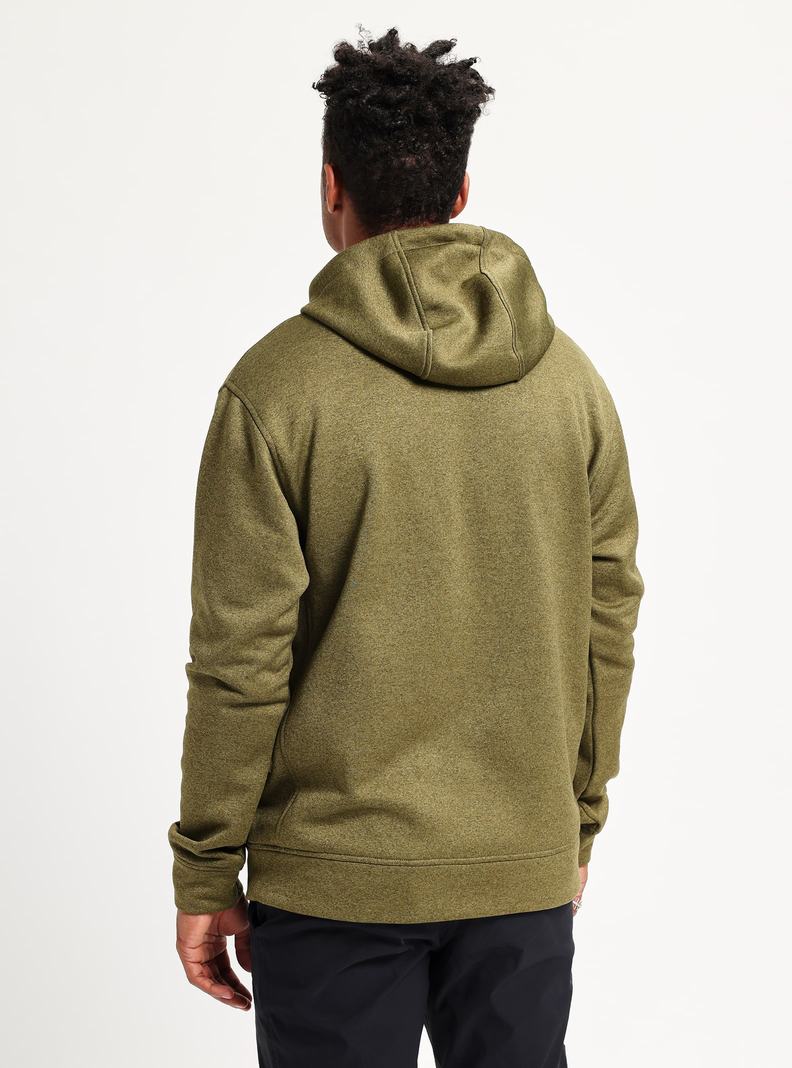 Burton Oak Pullover Hoodie Herren Olivgrün | 456-LVTPAE
