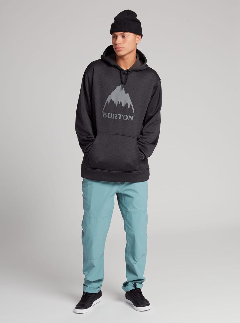 Burton Oak Pullover Hoodie Herren Schwarz | 684-FPYJXO