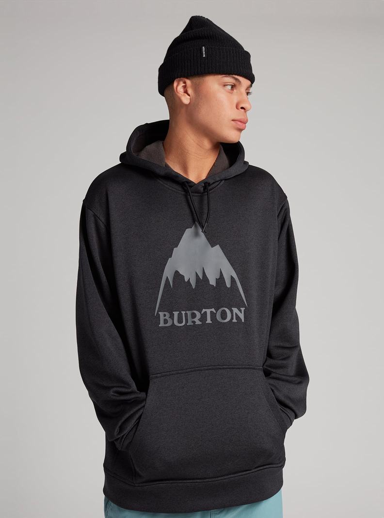 Burton Oak Pullover Hoodie Herren Schwarz | 684-FPYJXO