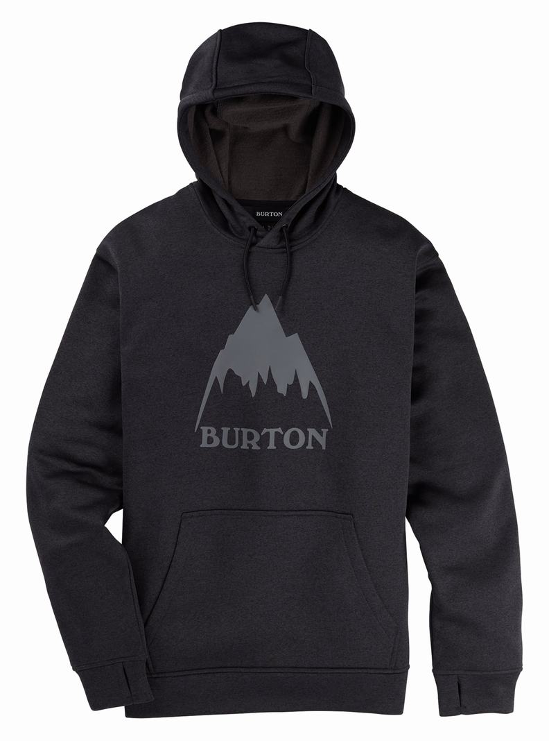 Burton Oak Pullover Hoodie Herren Schwarz | 684-FPYJXO