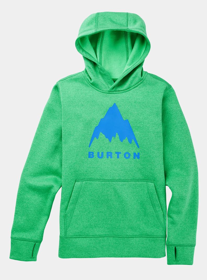 Burton Oak Pullover Hoodie Kinder Grün | 931-HOBEAP