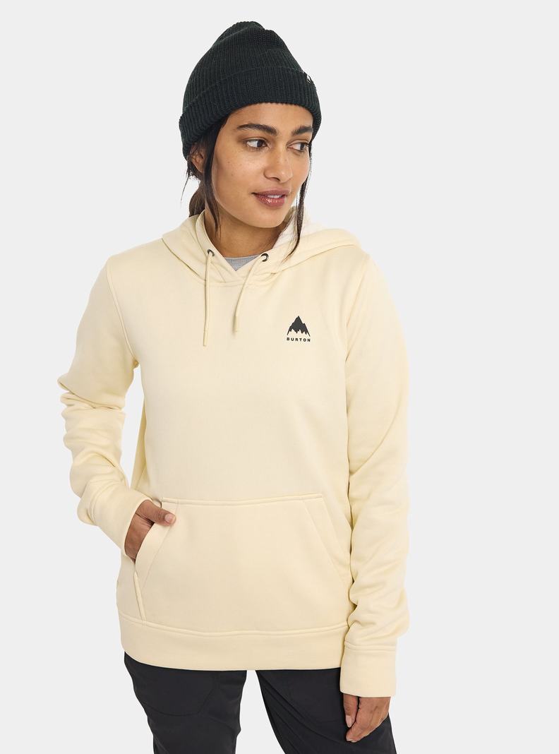 Burton Oak Pullover Hoodie Sweatshirts Damen Beige | 482-XETOAK