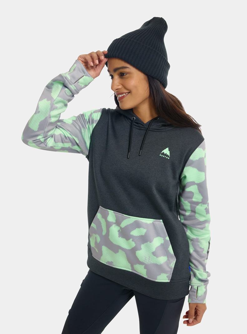 Burton Oak Pullover Hoodie Sweatshirts Damen Schwarz Rosa | 794-MNSTIP