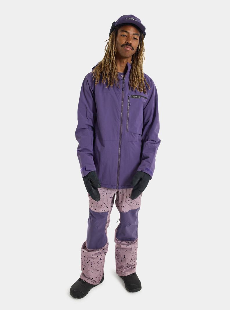 Burton Peasy 2L Snowboardjacke Herren Lila | 462-STRGWH