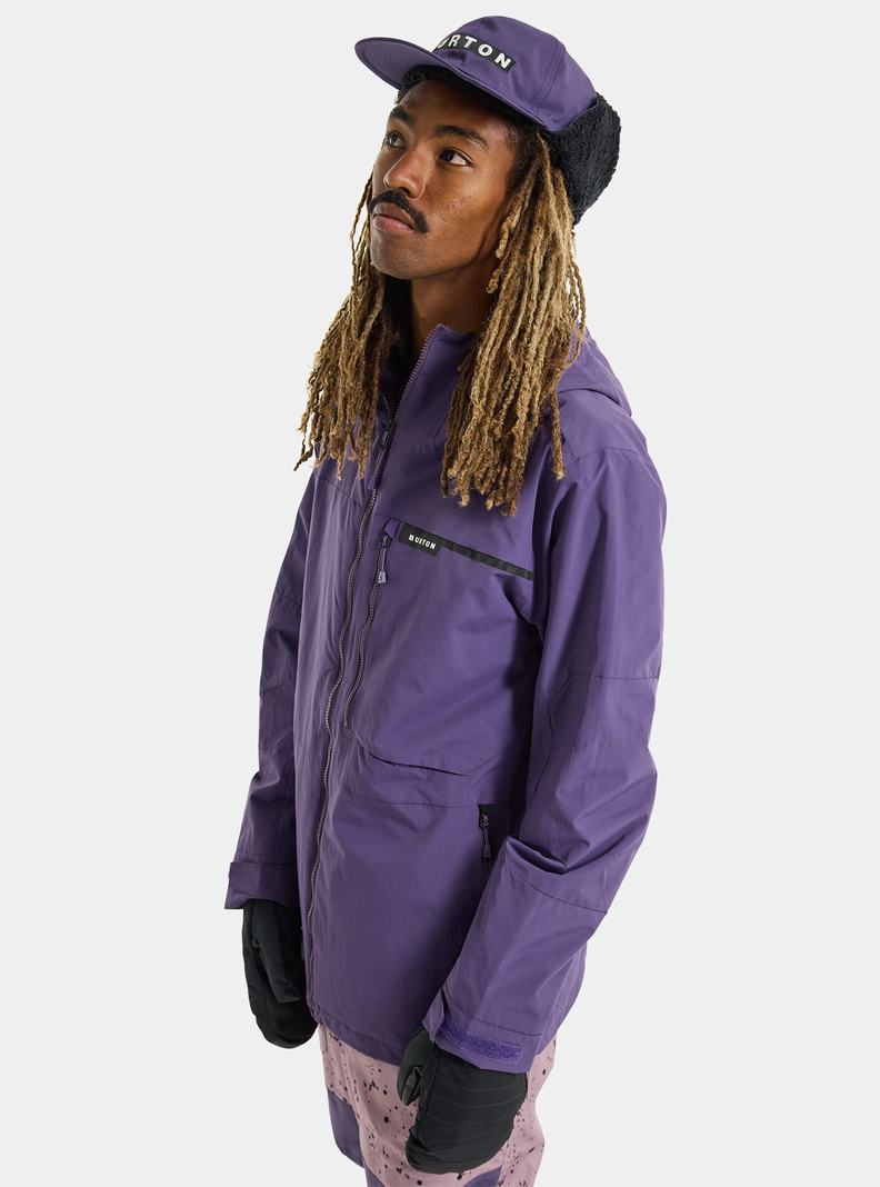 Burton Peasy 2L Snowboardjacke Herren Lila | 462-STRGWH