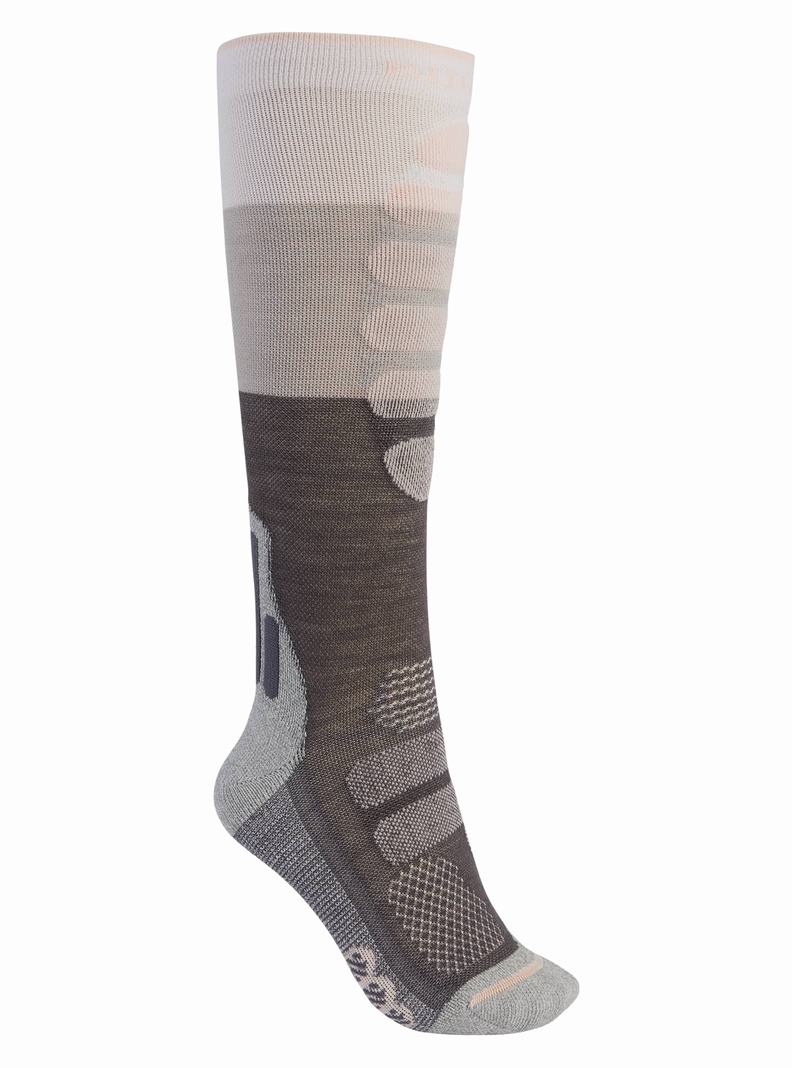 Burton Performance + Laufschuhe Compression Socken Damen Weiß | 318-YILVGX