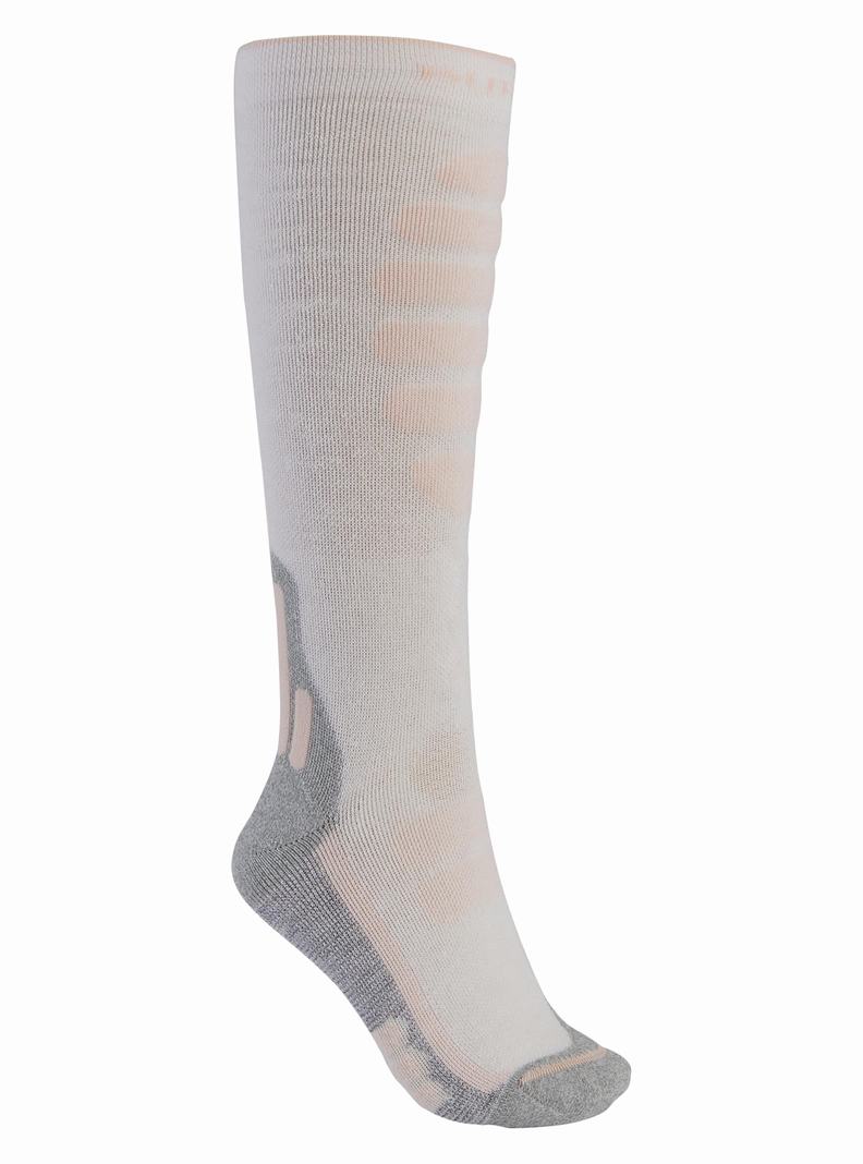 Burton Performance + Midweight Socken Damen Weiß | 206-XSWCYE