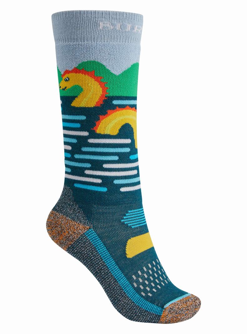 Burton Performance Midweight Socken Kinder Blau | 706-XWMTVL