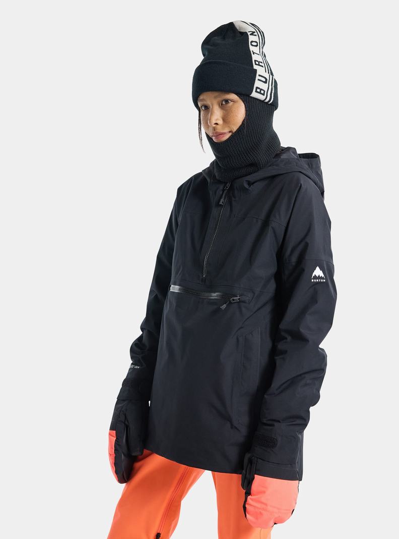 Burton Pillowline GORE-TEX 2L Anorak Snowboardjacke Damen Schwarz | 052-YPTMOZ