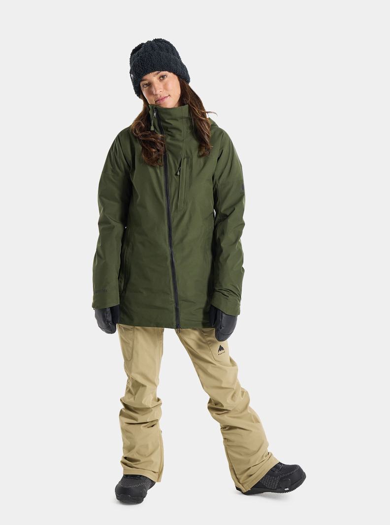 Burton Pillowline GORE-TEX 2L Snowboardjacke Damen Tiefesgrün | 496-JOZMWT