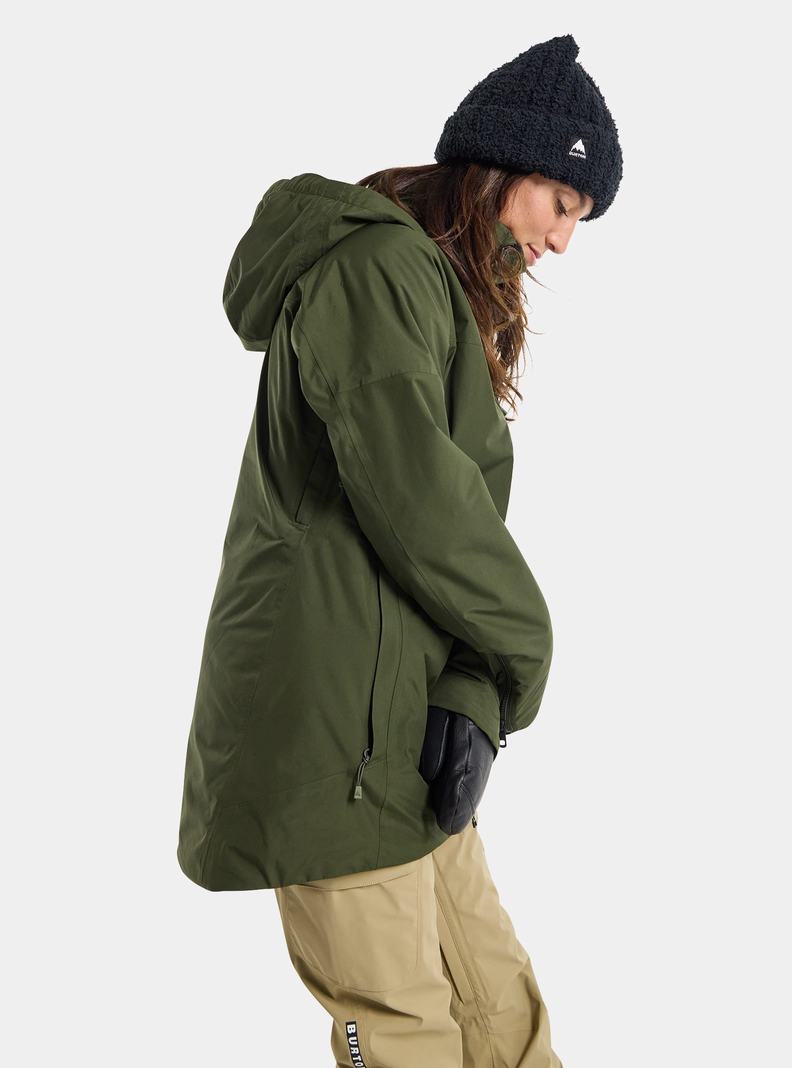 Burton Pillowline GORE-TEX 2L Snowboardjacke Damen Tiefesgrün | 496-JOZMWT