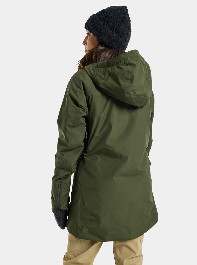 Burton Pillowline GORE-TEX 2L Snowboardjacke Damen Tiefesgrün | 496-JOZMWT