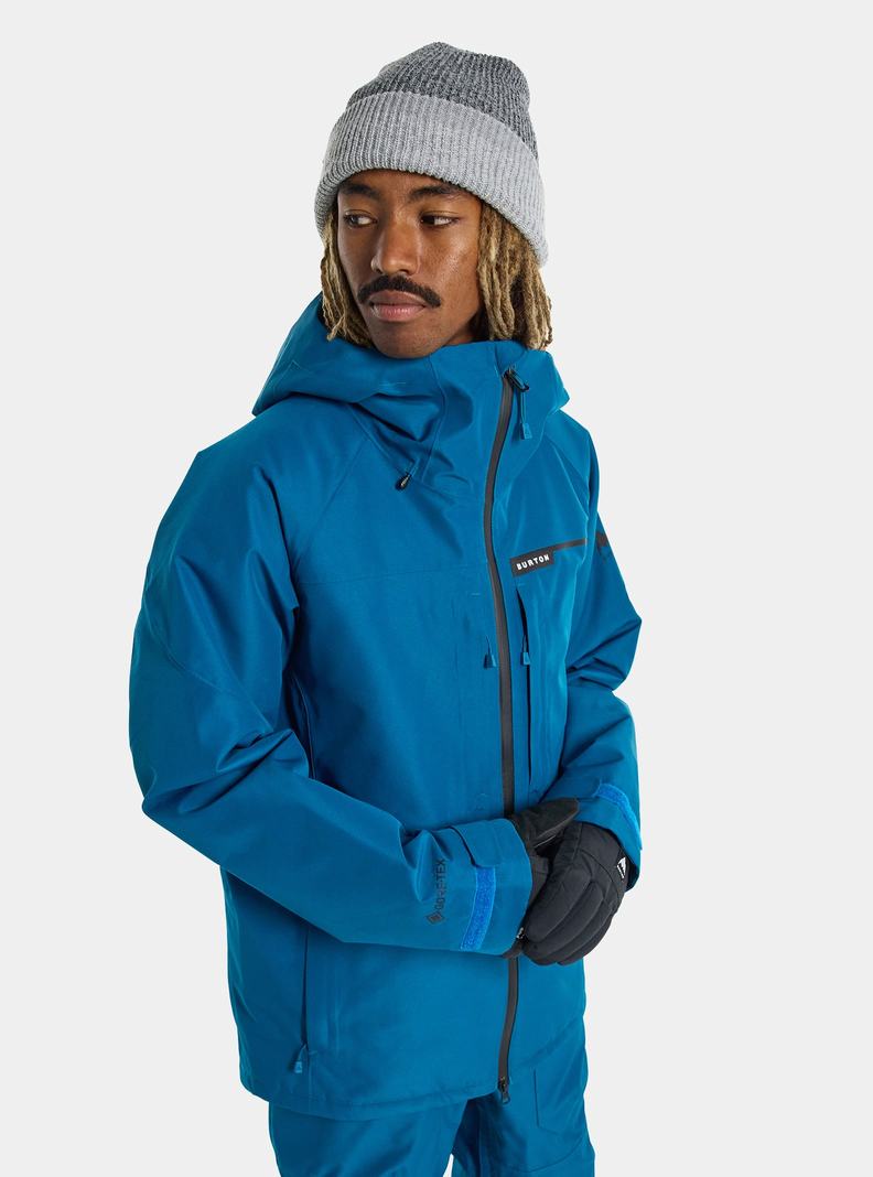 Burton Pillowline GORE‑TEX 2L Snowboardjacke Herren Blau | 064-TNDBKJ