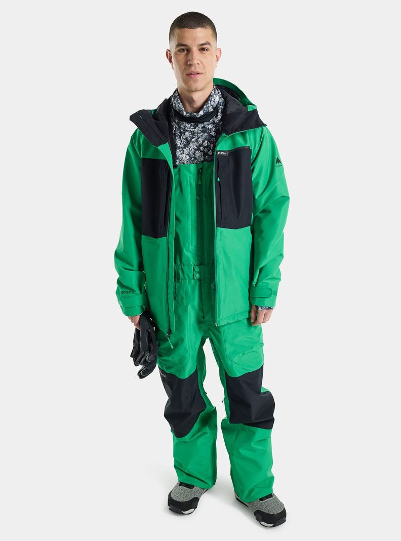 Burton Pillowline GORE‑TEX 2L Snowboardjacke Herren Grün Schwarz | 087-GDSKYI