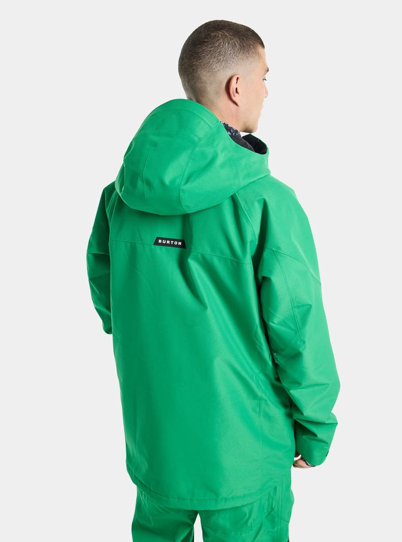 Burton Pillowline GORE‑TEX 2L Snowboardjacke Herren Grün Schwarz | 087-GDSKYI