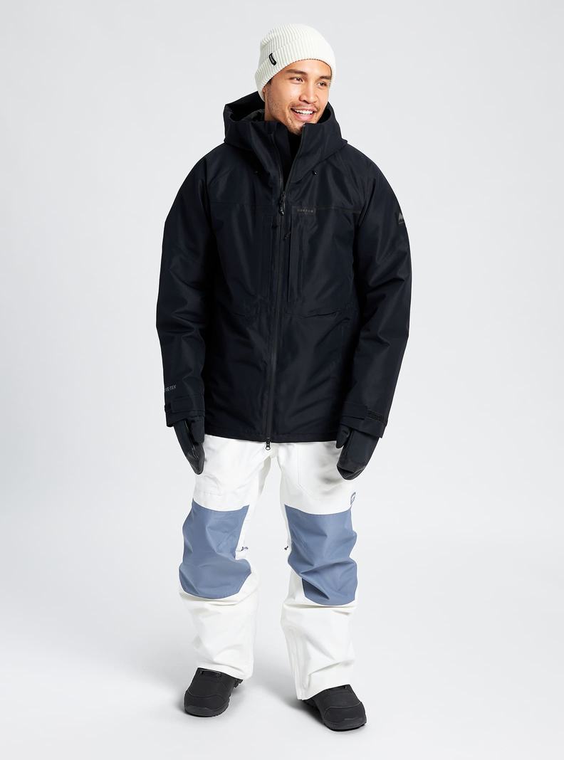Burton Pillowline GORE‑TEX 2L Snowboardjacke Herren Schwarz | 741-FLSJBN