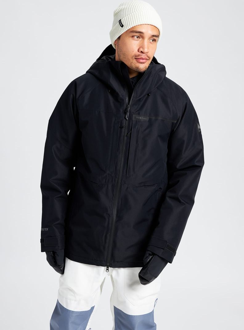 Burton Pillowline GORE‑TEX 2L Snowboardjacke Herren Schwarz | 741-FLSJBN