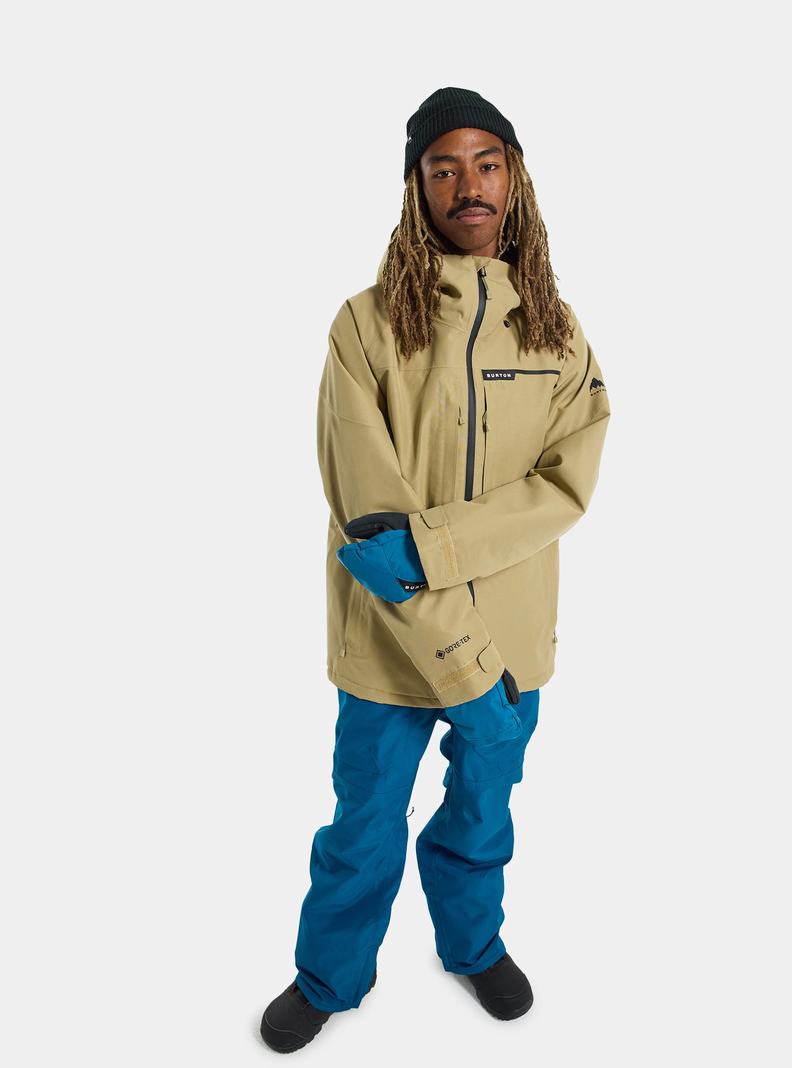 Burton Pillowline GORE‑TEX 2L Snowboardjacke Herren Khaki | 893-OYXJHN