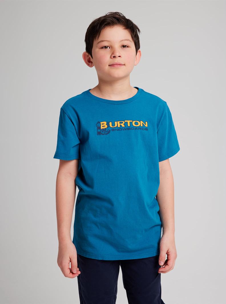 Burton Pinecrest Kurzes Sleeve T-Shirts Kinder Blau | 072-IFZCGQ