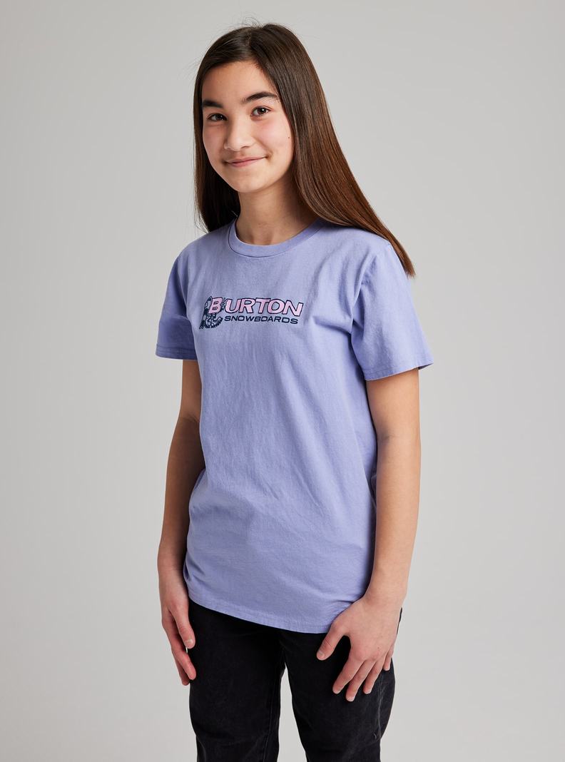 Burton Pinecrest Kurzes Sleeve T-Shirts Kinder Lila | 785-KMDXYP
