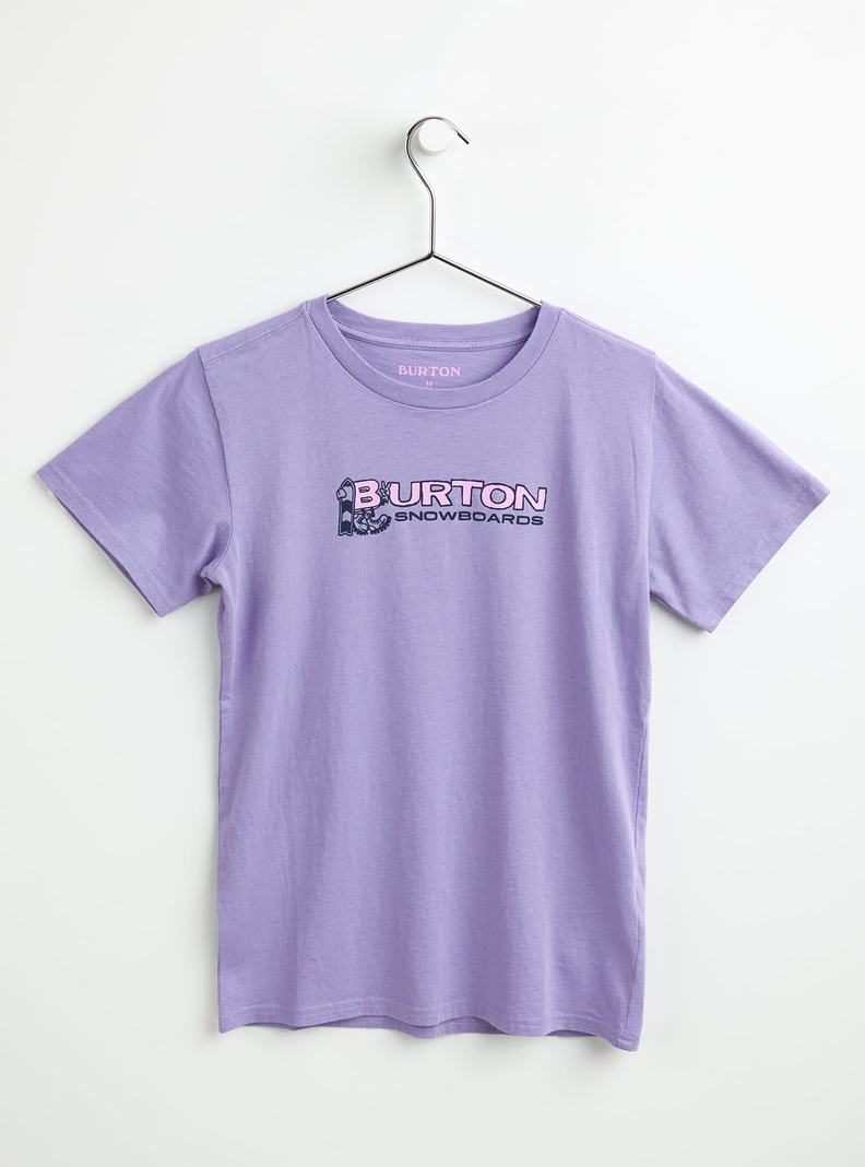 Burton Pinecrest Kurzes Sleeve T-Shirts Kinder Lila | 785-KMDXYP