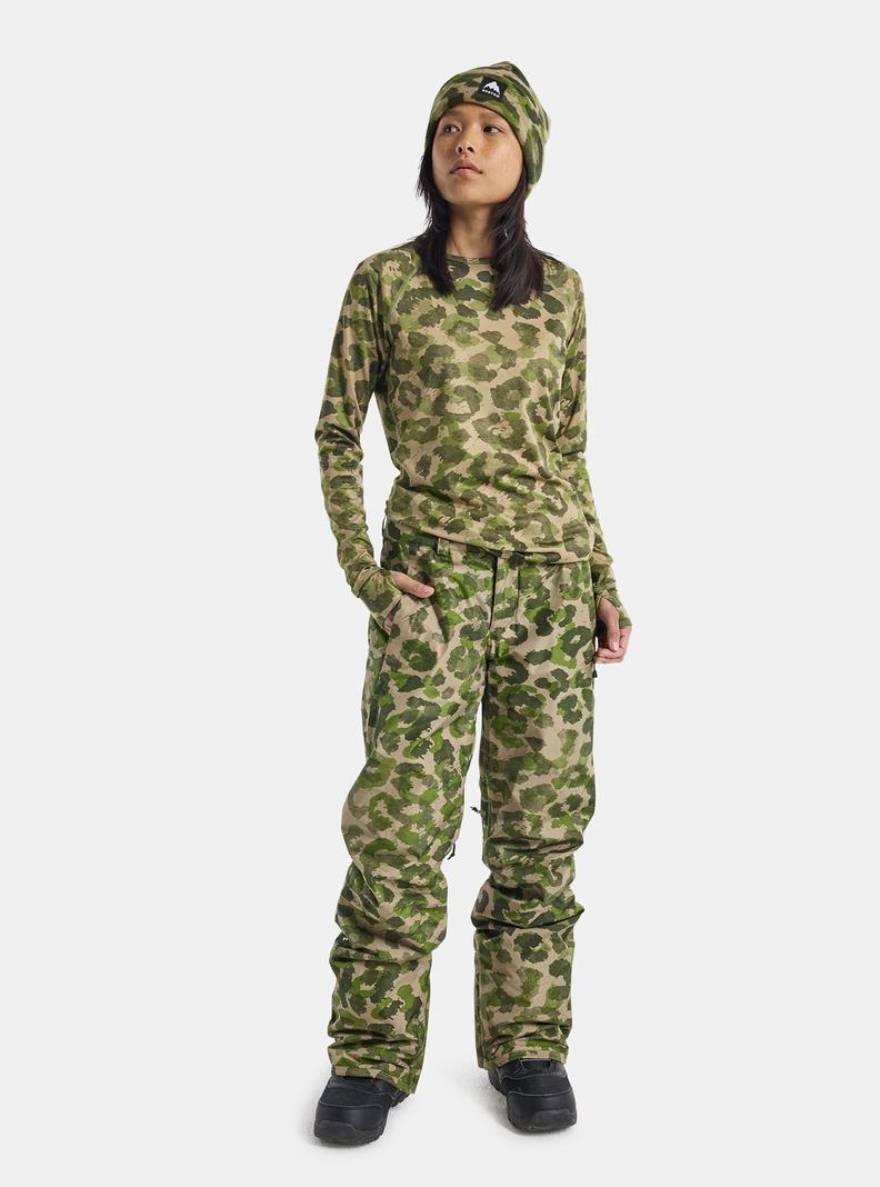 Burton Powline GORE-TEX 2L Insulated Snowboardhose Damen Grün Camouflage | 513-QVPCRB