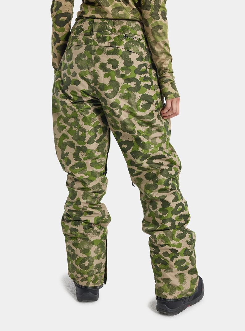 Burton Powline GORE-TEX 2L Insulated Snowboardhose Damen Grün Camouflage | 513-QVPCRB