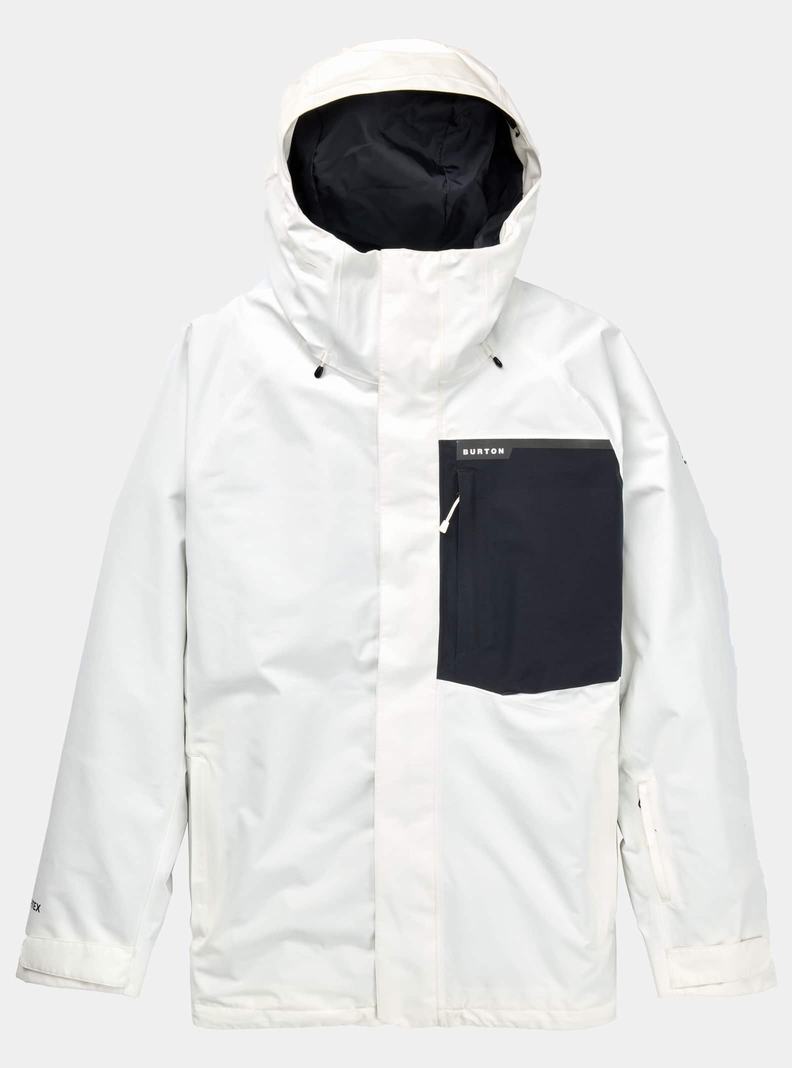 Burton Powline GORE-TEX 2L Snowboardjacke Herren Weiß Schwarz | 123-UQPJCO