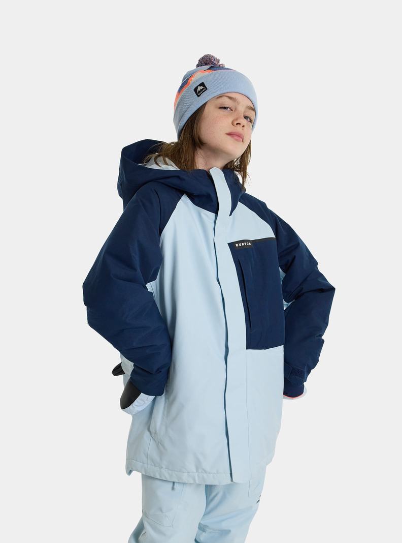 Burton Powline GORE-TEX 2L Snowboardjacke Kinder Blau | 129-ITUSMB