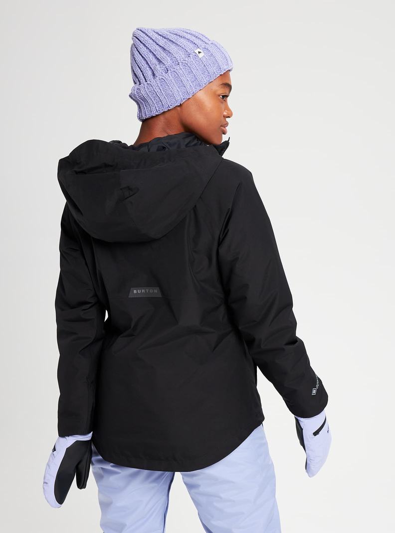 Burton Powline GORE‑TEX 2L Insulated Snowboardjacke Damen Schwarz | 571-QAYSKW