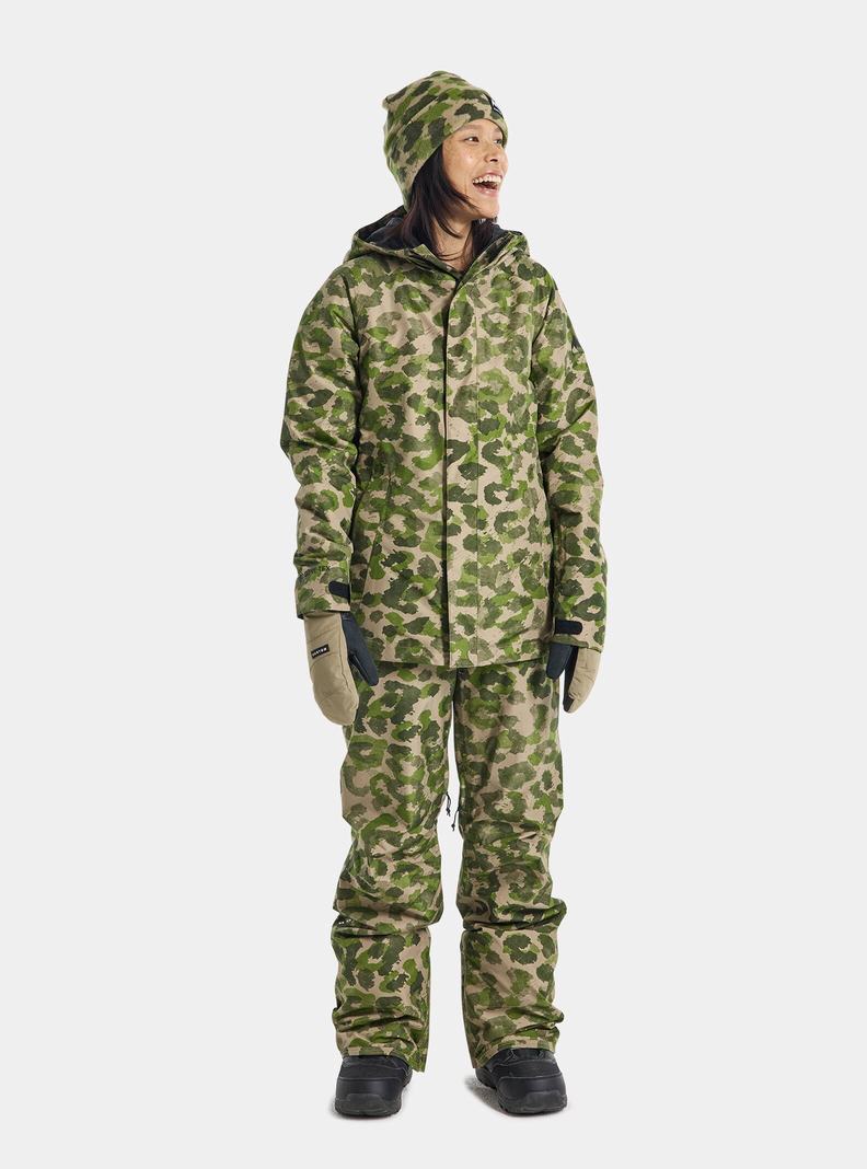 Burton Powline GORE‑TEX 2L Snowboardjacke Damen Camouflage | 850-ORETQA