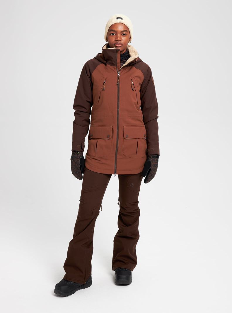 Burton Prowess Snowboardjacke Damen Braun | 139-NKIJOG