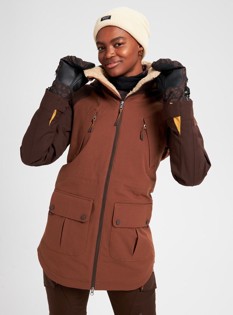 Burton Prowess Snowboardjacke Damen Braun | 139-NKIJOG