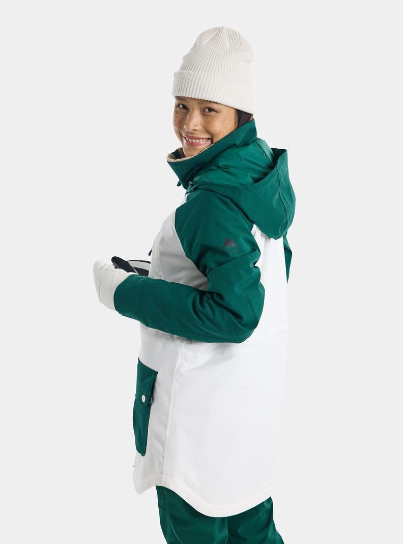 Burton Prowess Snowboardjacke Damen Braun Weiß | 709-NYCESP
