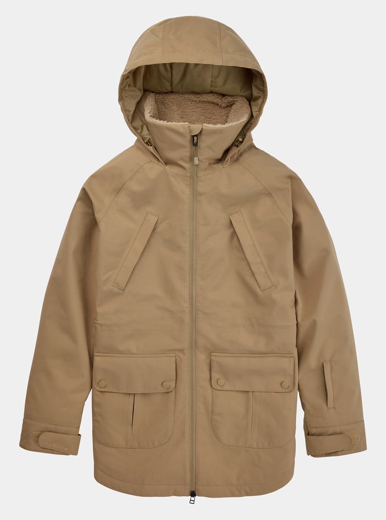 Burton Prowess Snowboardjacke Damen Khaki | 342-SFIYNM