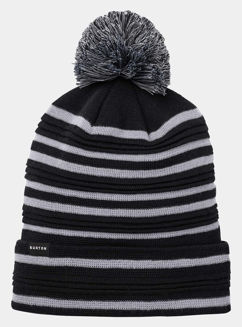Burton Recycled Ottoman Rib Mütze Damen Schwarz | 519-APGMTO