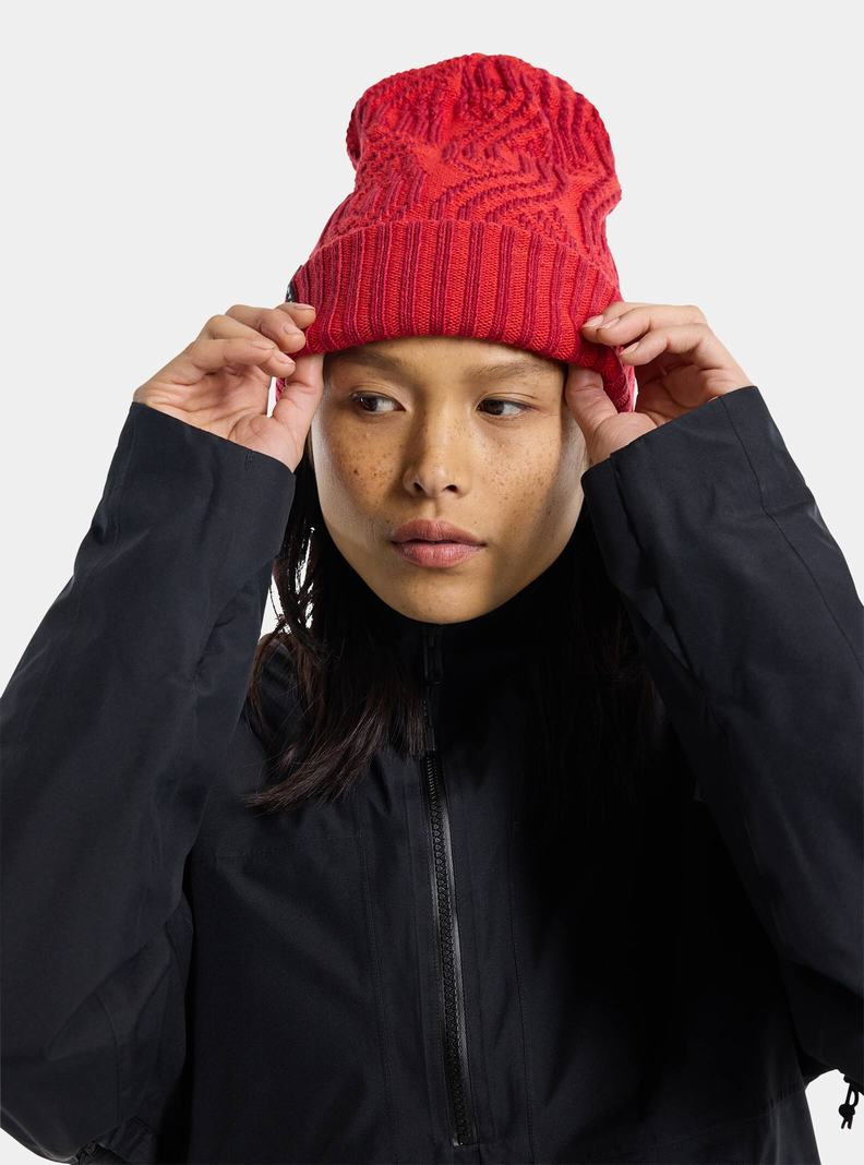 Burton Recycled Reversible Mütze Damen Rosa Orange Rosa | 782-FGWNHP
