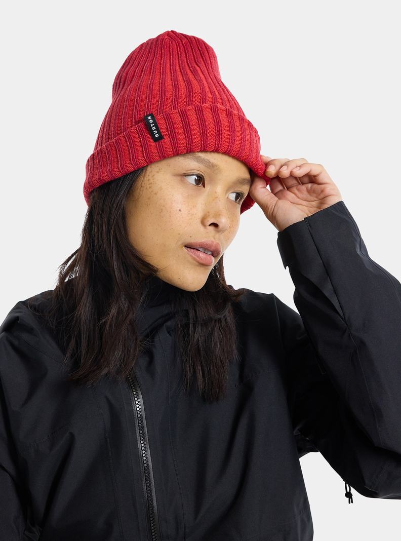 Burton Recycled Reversible Mütze Damen Rosa Orange Rosa | 782-FGWNHP