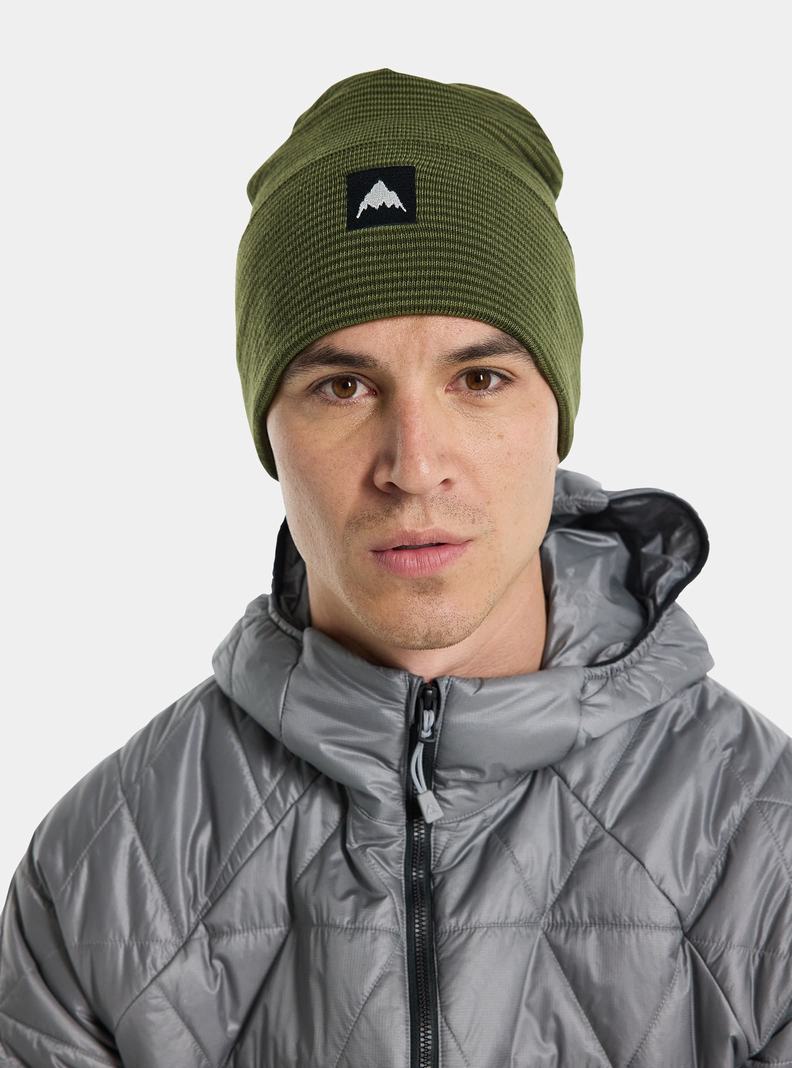 Burton Recycled Stripe Mütze Damen Olivgrün | 261-PHWUZJ