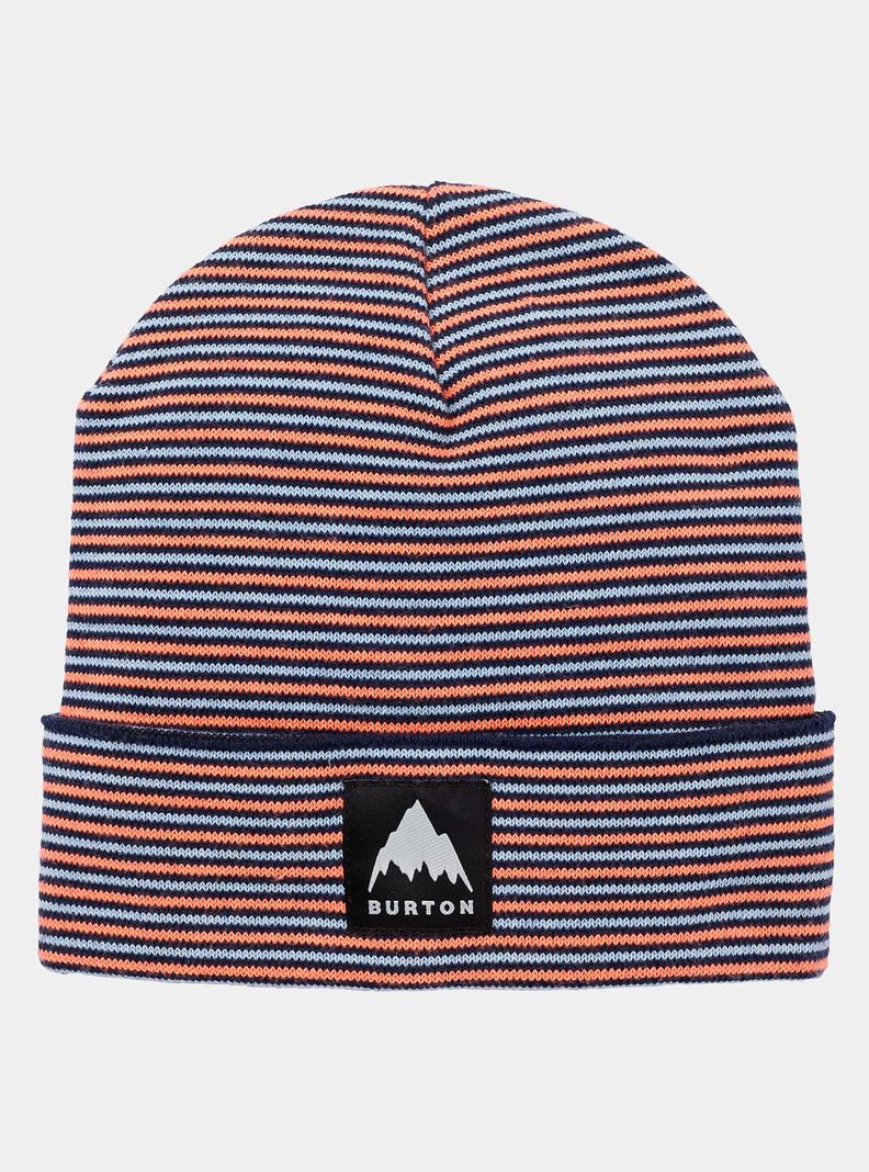 Burton Recycled Stripe Mütze Kinder Blau Orange | 350-EMBKST