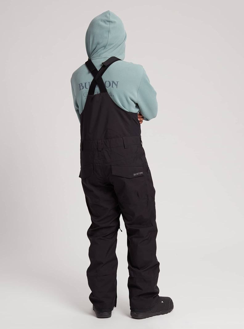Burton Reserve 2L (Kurzes) Latzhose Herren Schwarz | 609-OVEDNX