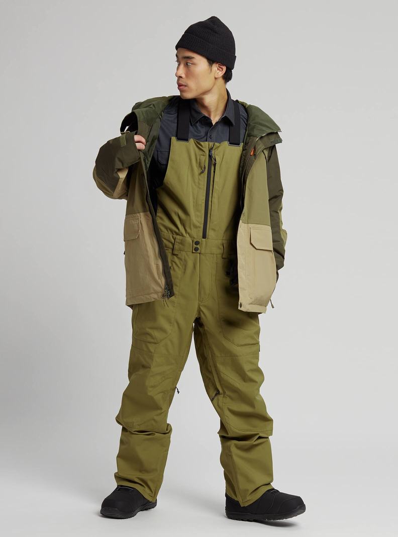 Burton Reserve 2L Latzhose Herren Olivgrün | 015-SHZRFL