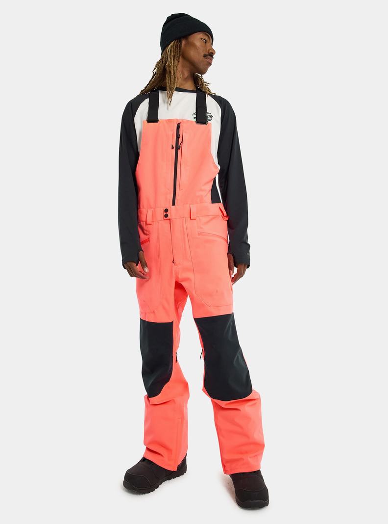 Burton Reserve 2L Latzhose Herren Orange Schwarz | 561-KTEOBA