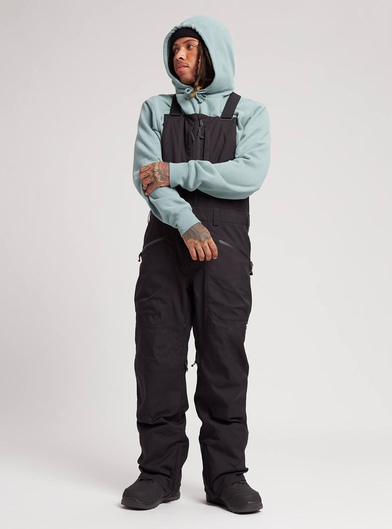 Burton Reserve 2L Latzhose Herren Schwarz | 419-NGORHF